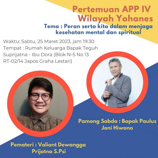 APP 4 Wilayah Yohanes: Kesehatan Mental itu Penting!
